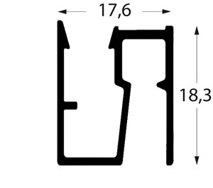 Profil Bilderschiene d200