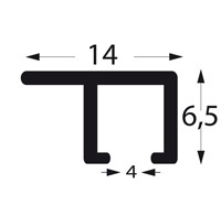 Profil u-Deckenschiene